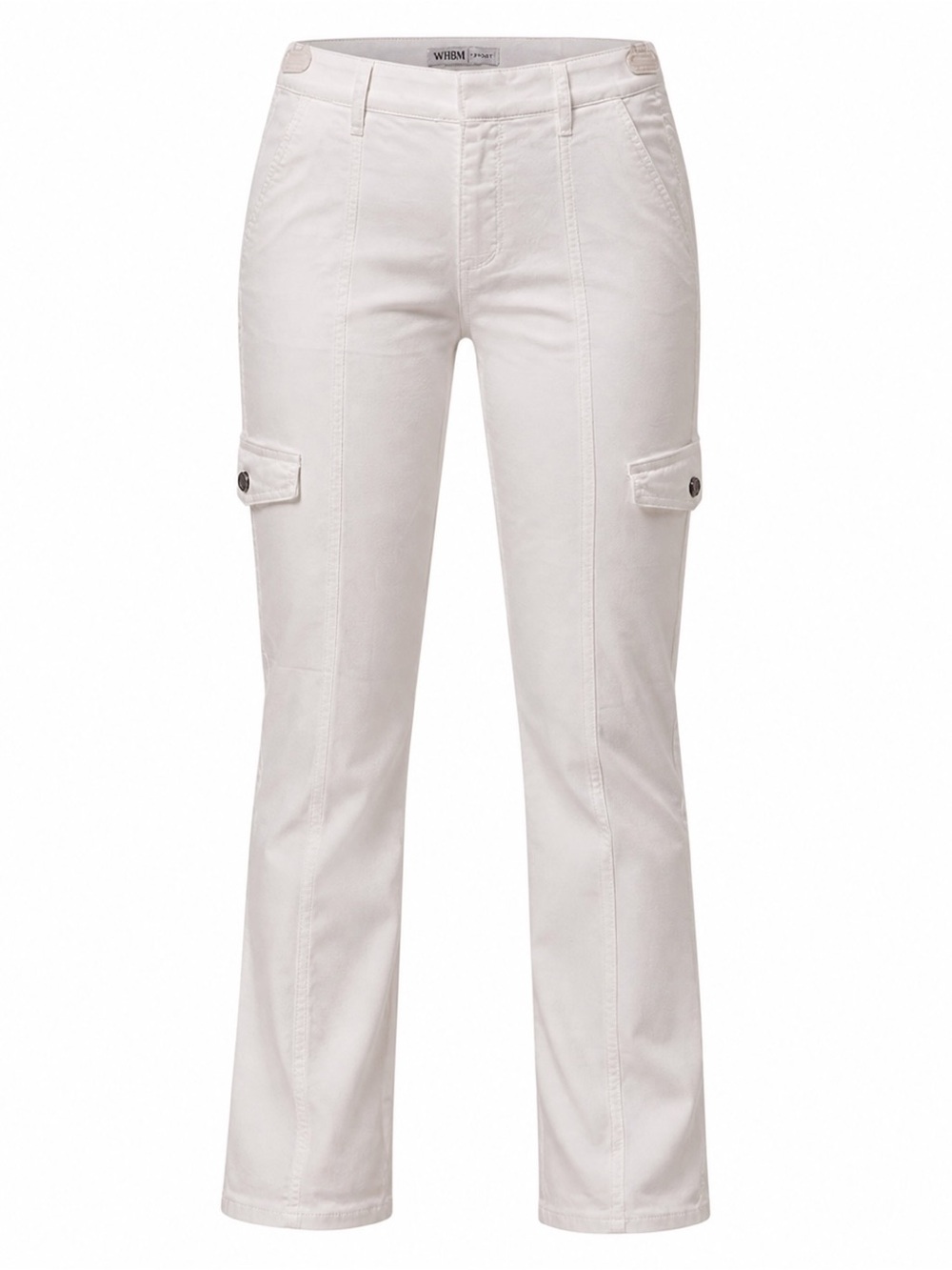 WHBM White High Rise Cropped pant• side Pocket Straight-Leg Pants• NWT size 2